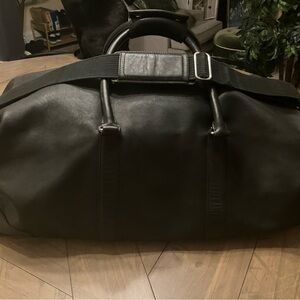 Coach Roomy Leather Travel Bag with detachable strap- this is a forever piece!
